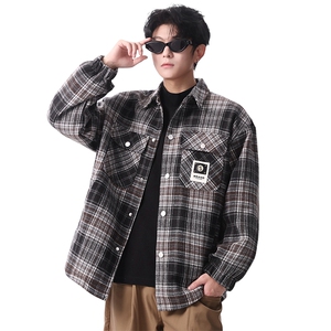夹克男秋冬季新款港风宽松加厚泥料外套上衣JK712-P68图片