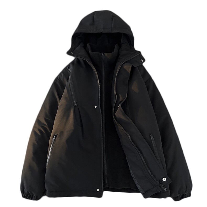 TH616001/P120冲锋衣大码冬季防风防水三合一外套棉衣男女同款,男装棉衣,电商A141