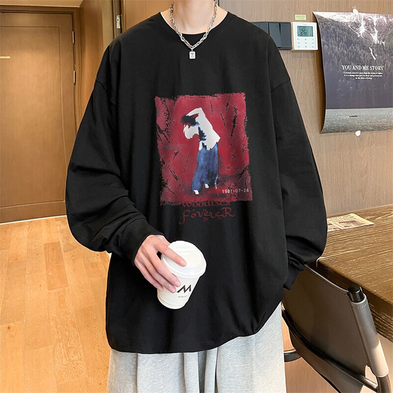 抖音得物供货量大从优可提供视频美式长袖T恤CT767特P25,男装T恤,电商A486-1