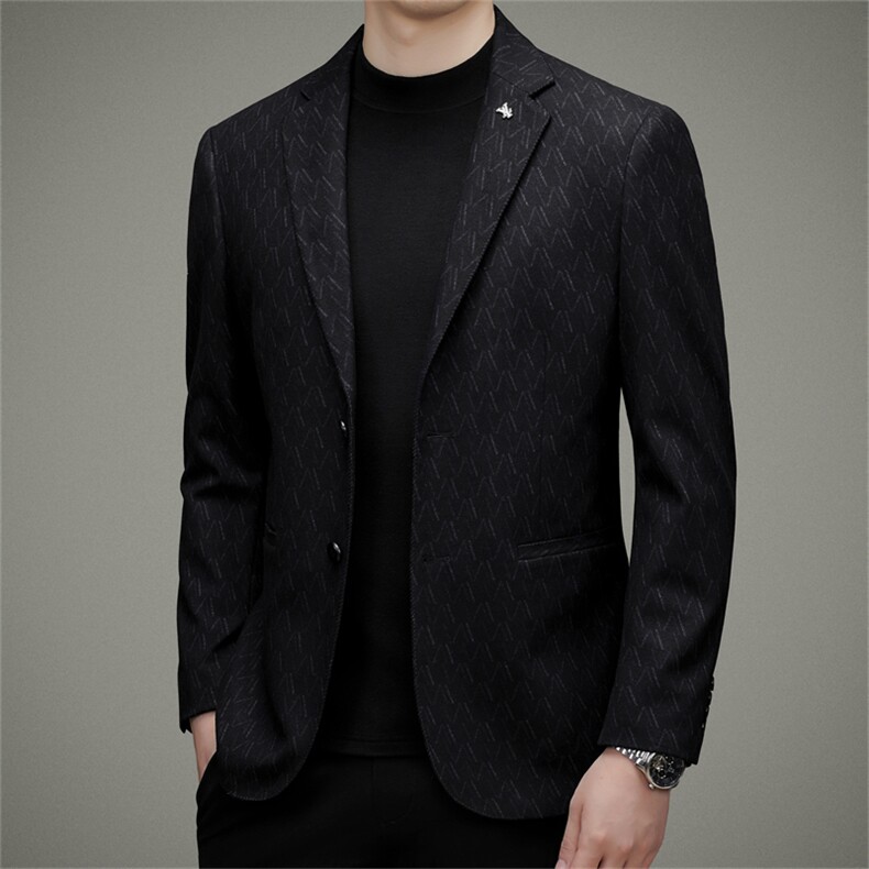 DJ2225钱塘2020-3秋冬季新款时尚休闲简约合身中年男士西服P152,男装西服,钱塘207-3