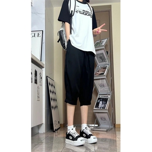特批28 夏季休闲感小众百搭七分裤男 涤纶图片