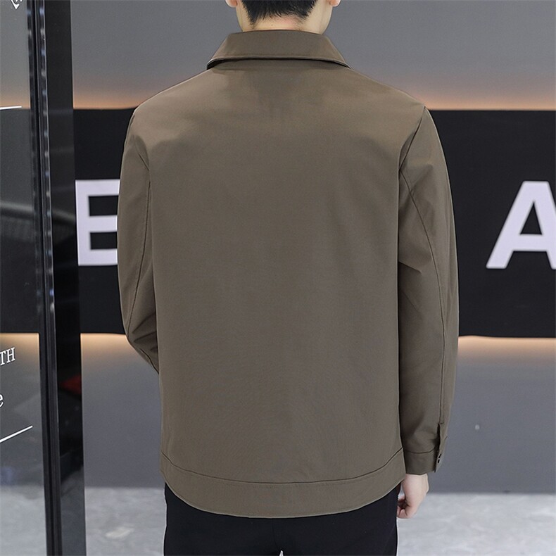 秋季夹克男大码刺绣翻领外套型男商务休闲百搭青年外套N2499-P85,男装夹克,星座310B-3