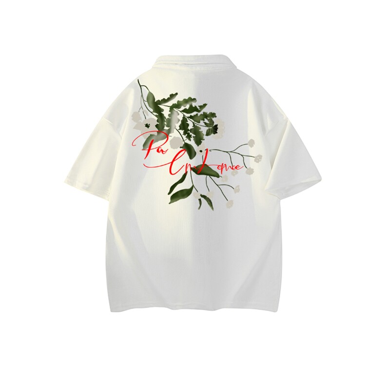 抖音得物供货现货网眼透气翻领T恤美式宽松潮牌短袖POLO衫APL19，男装T恤，电商A443