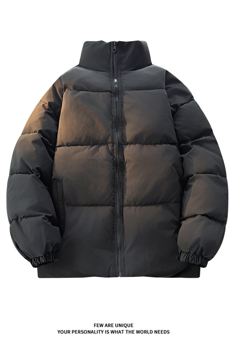 纯色简约棉服重磅立领保暖棉衣高街百搭痞帅情侣D2200-TP35不,男装棉衣,电商A102