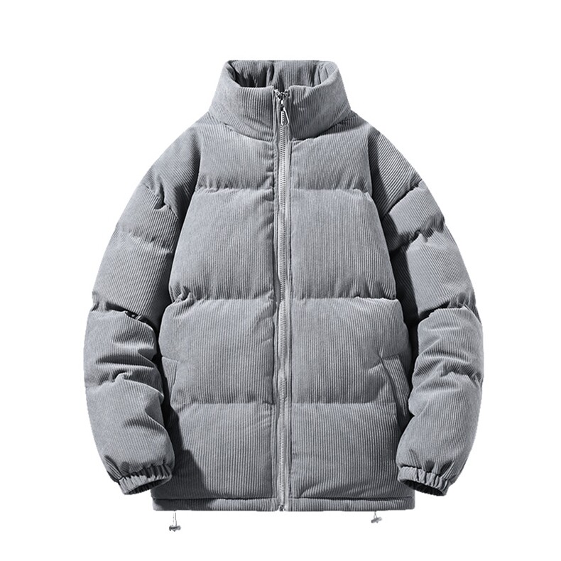 2023冬上新学生加棉加厚棉服纯色简约立领棉衣外套男女6223-P100,男装棉衣,电商A441-1
