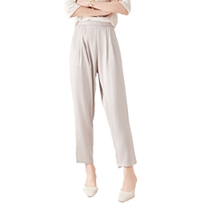 2025年春季七分裤宽松百搭纯色简约休闲裤，女装休闲裤，亿美羊绒