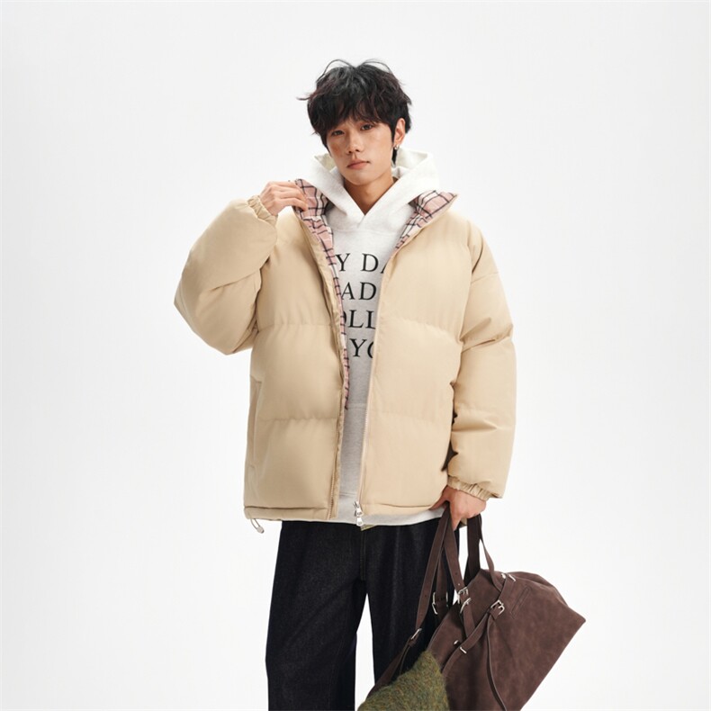 抖音得物美式潮流高品质格子三防加厚羽绒棉衣外套棉服MY5555-P68图片