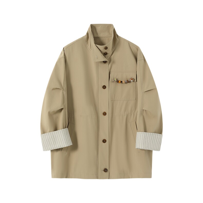 【现货现货】2026春季新款休闲风衣外套B101-2682-P175-K288现货，女装风衣，浙宝101