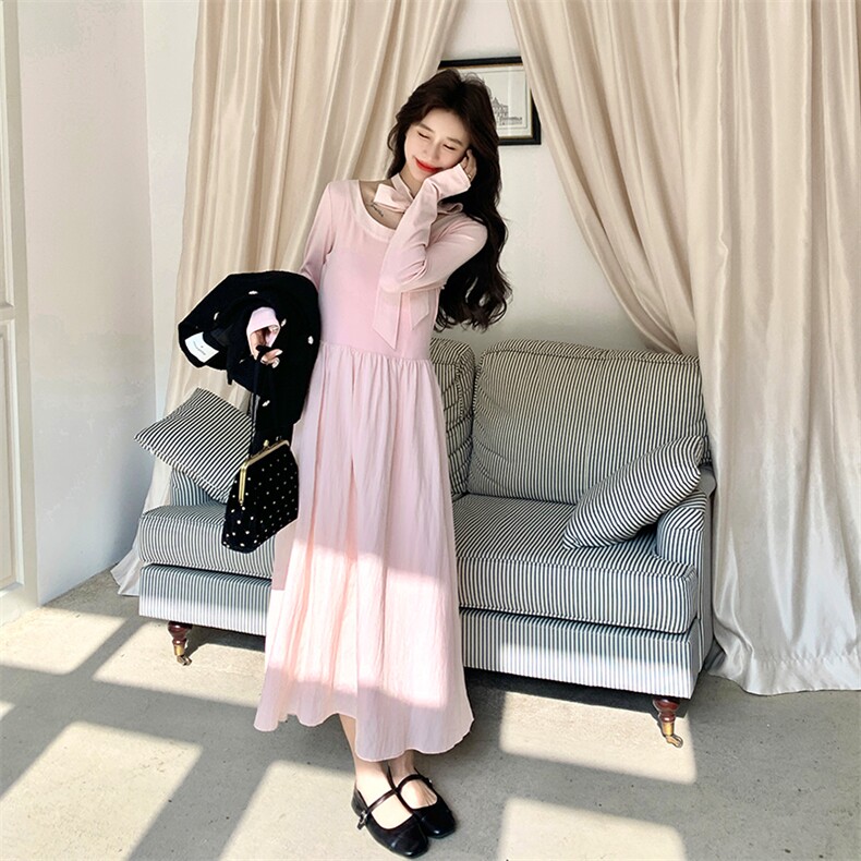 新款粉色连衣裙2610连衣裙P145-K218外套P165-K248,女装连衣裙,2C007