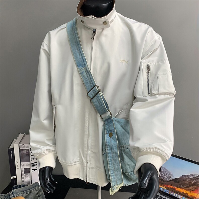 潮流底率巴恩风撞色翻领夹克男 xh103-特p75图片