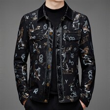 BAMJ-9903钱塘2020-2中青年男士时尚休闲秋季新款羊皮夹克P465，男装皮衣，钱塘207-2