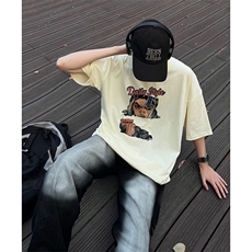量大优供抖音视频支持得物配合二开美式满天星亮片短袖T恤MTX225，男装T恤，电商A486
