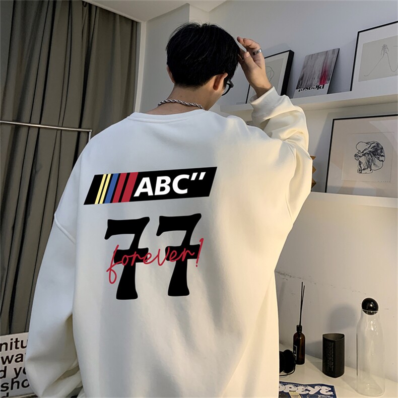 秋季新款320G华棉圆领卫衣面布棉WH2484-P35控58,男装卫衣,电商B370