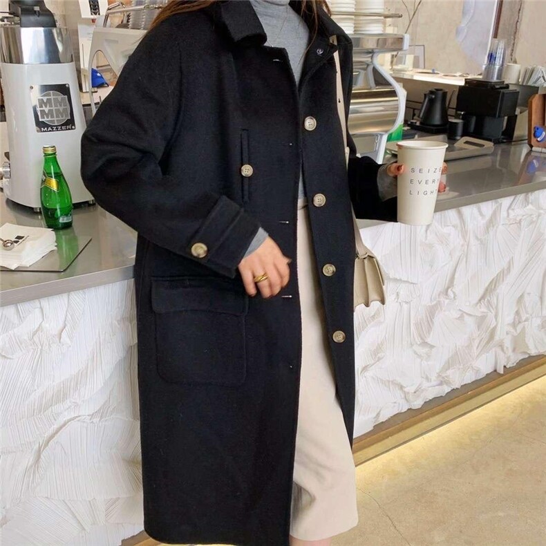 韩风戴帽羊绒大衣，其它，郭郭家