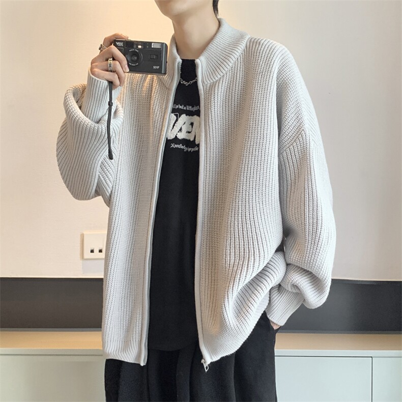 现货高品质男毛衣开衫慵懒风针织衫开衫W500-P65,男装针织衫/毛衣,星座1212