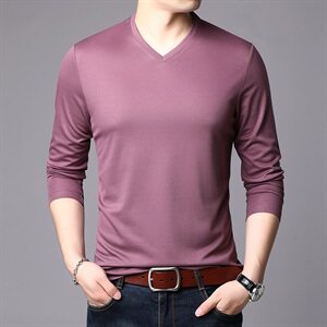 B68108钱塘2021-2春季主推大货跑量高品质爆款男士T恤长袖P52图片