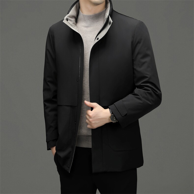 CSYR97700钱塘2020-2中年男士冬季厚款有帽时尚休闲羽绒服P320,男装羽绒服,钱塘207-2