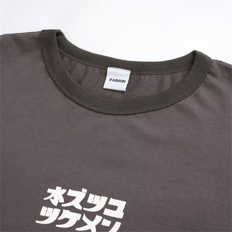 T恤男女短袖宽松韩版潮流字母帅气2025夏季ins新款体恤ST647-P59,男装T恤,星座412-3