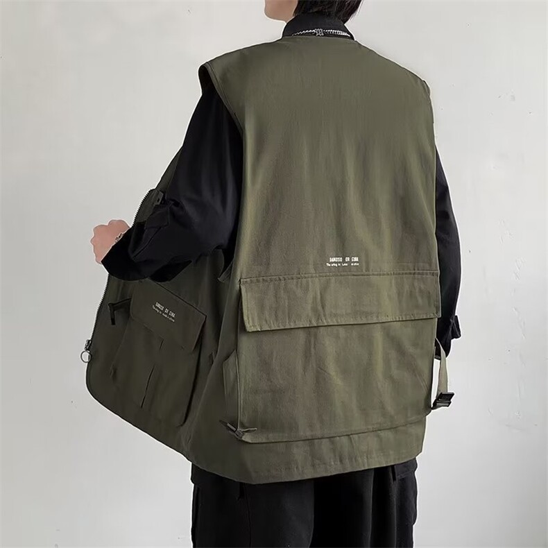 马甲外套男韩版潮流高街帅气2023秋冬季新款ins宽松背心W4177-P43,男装背心/马甲,星座412-2
