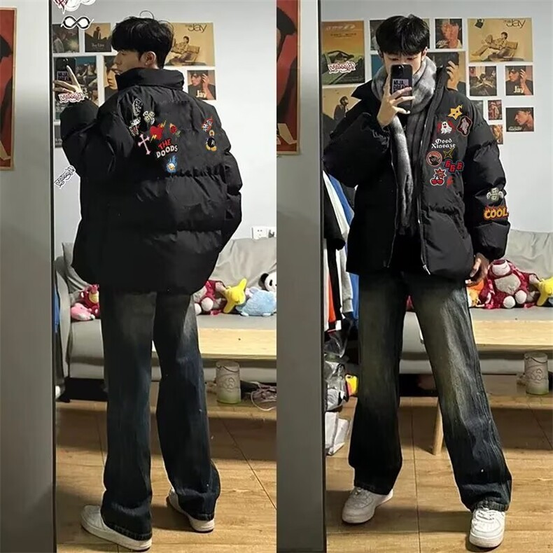1506-1/MB3-851/P64冬季棉服男生加厚保暖面包服运动休闲潮牌帅图片