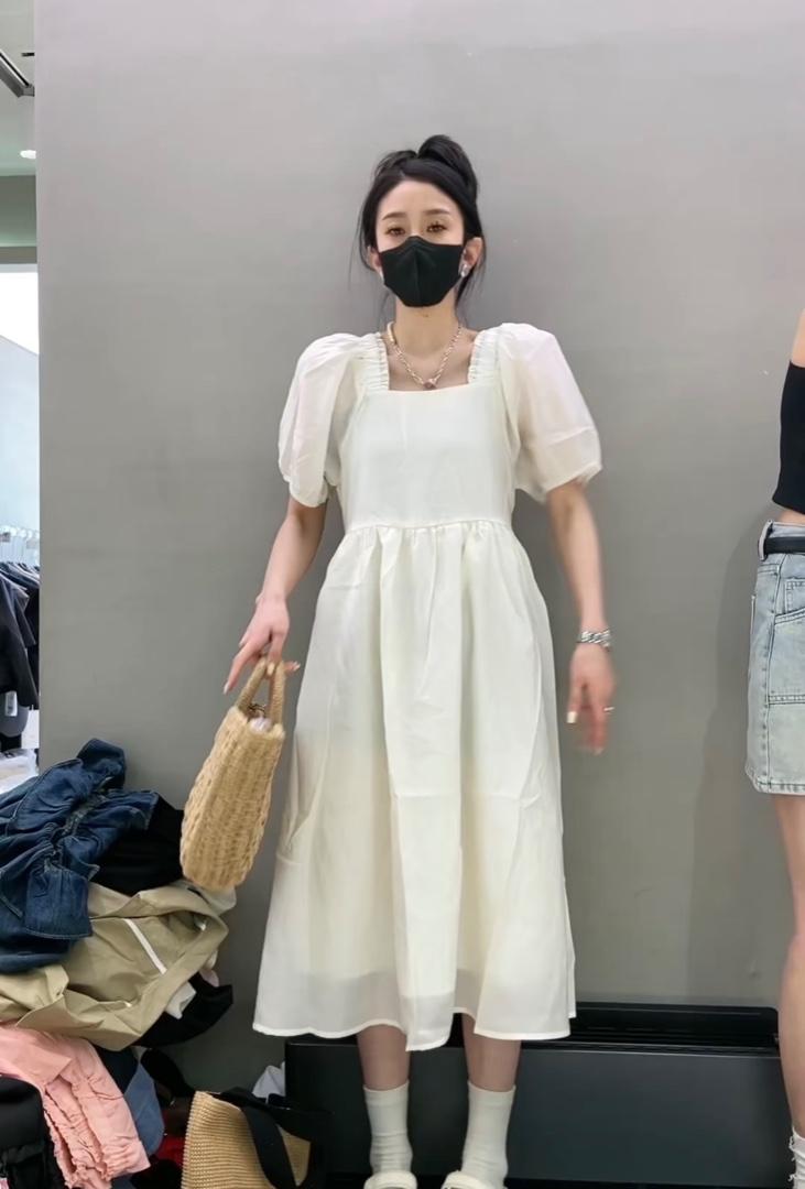 2023夏季新款时尚休闲宽松温柔甜美连衣裙,女装连衣裙,L·H·X