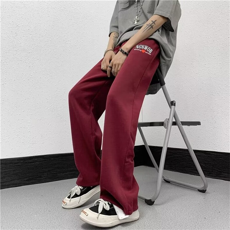 纯色束脚原宿时尚潮牌潮运动裤夏季男休闲裤九分裤青春流行微弹图片