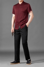 BA7226钱塘2020-2中老年男装中老年套装唐装套装精品P90，男装中老年男装，钱塘207-2