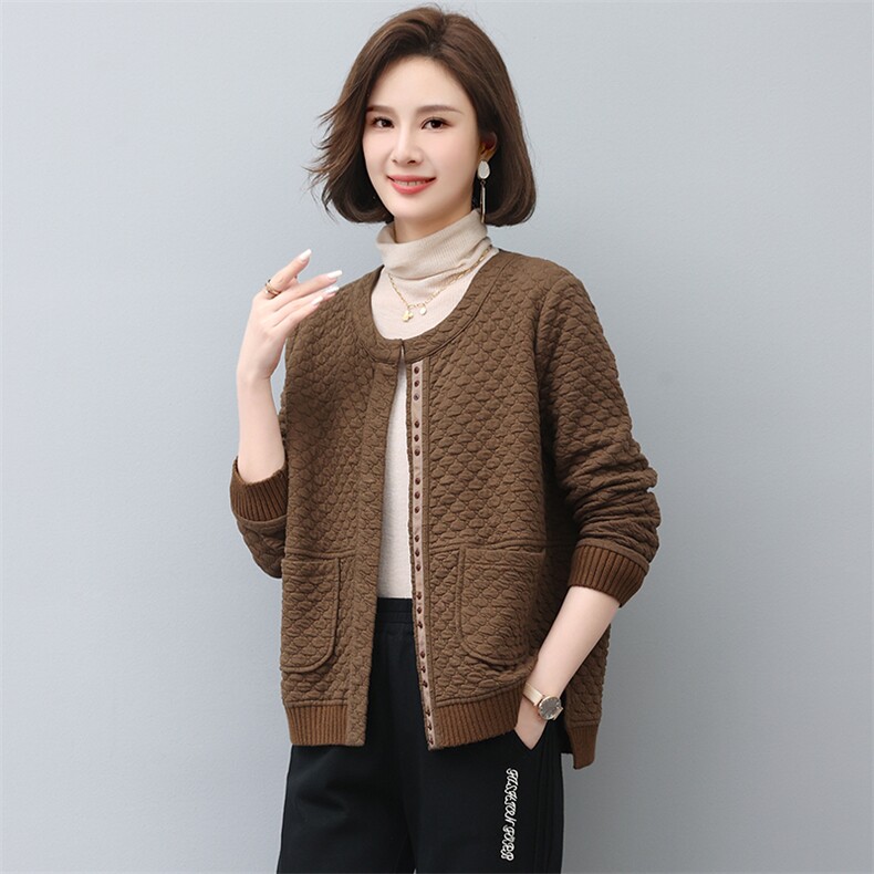 2025年春秋季新款韩版宽松显瘦短外套女士短款长袖开衫棒球服女棉,女装短外套,忆绮罗