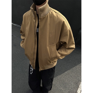 美式飞行服立领夹克男款痞帅短款外套棒球服潮504-W680-特P60控98