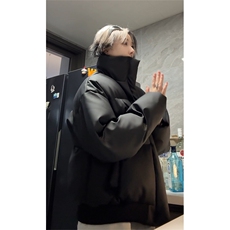 美式立领皮衣棉衣男女情侣棉袄棉服加厚面包服外套MF3667-特P85，男装皮衣，电商B295