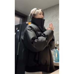 美式立领皮衣棉衣男女情侣棉袄棉服加厚面包服外套MF3667-特P85图片