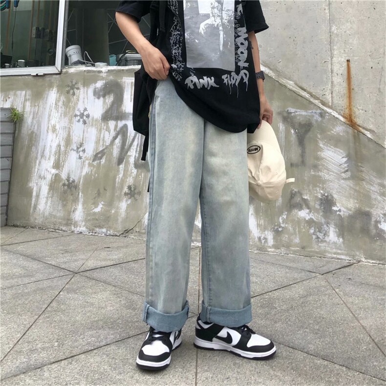 2021宽松潮牌裤子男夏季薄款ins港风嘻哈街头牛仔裤男裤 K892-P38图片