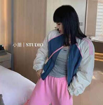 现货，春款撞色棒球服，其它，淳沐