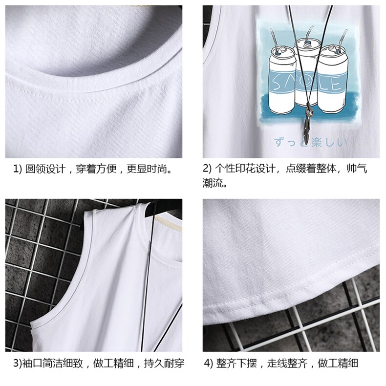 BX25148-P20港风运动汗背心男大码汗衫男无袖T恤男网格挂拍,男装T恤,电商A040A