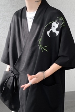 新款新中式刺绣道袍披风外套五分袖DSA059-CS10028-特批40控78，男装衬衫，电商A059