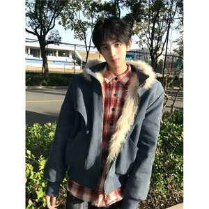 活页结构座山雕外套棉服男款冬季美式小众多形态穿法御寒保暖棉衣图片