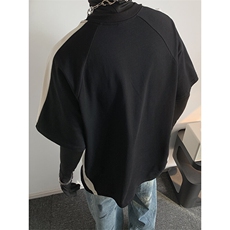 抖音得物二开品质240克宽松纯棉美式潮牌高街痞帅短袖T恤YQ43，男装T恤，电商A486
