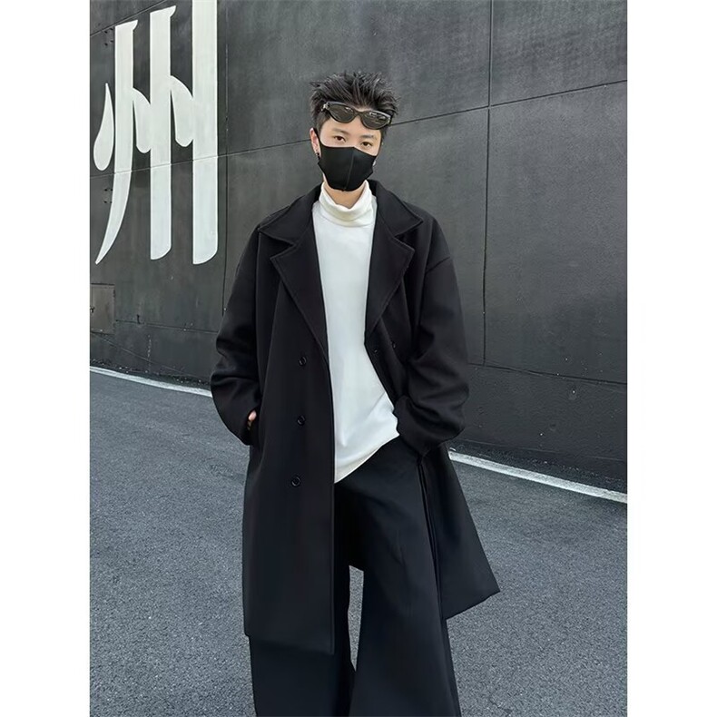 长款风衣外套女秋装2025新款宽松大衣今年高级感外套W6778-P66,男装风衣,星座412-3