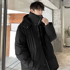 羽绒服男冬季新款港风宽松连帽加厚外套上衣YR922-P155，男装羽绒服，星座214-3
