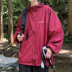 休闲轻薄透气防晒衣男女夏季连帽速干户外宽松外套F0825-P40，男装夹克，星座308B-1