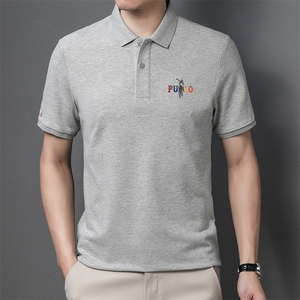 polo衫短袖纯棉男夏季潮牌2023新款半袖上衣宽松翻领t恤男图片