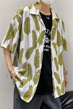 2021年春季新款花衬衫女宽松落肩港风衬衫男DS-C407-CS305-P35，男装衬衫，电商C323-1