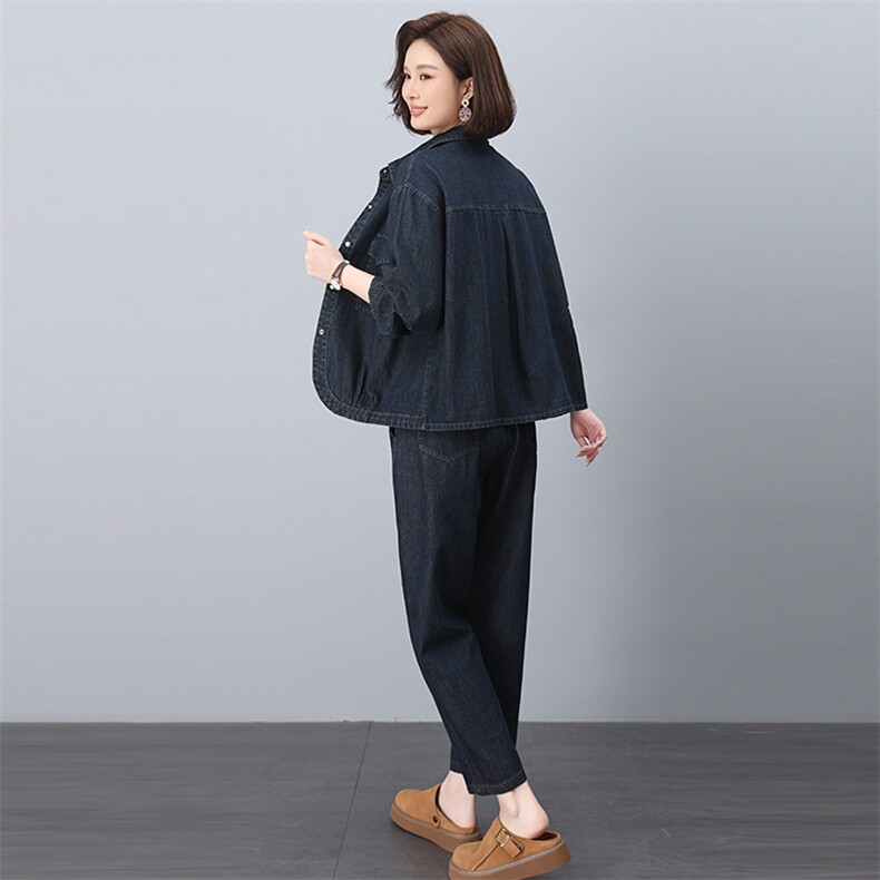 2025年夏季休闲牛仔套装,女装套装/套裙,悦见她