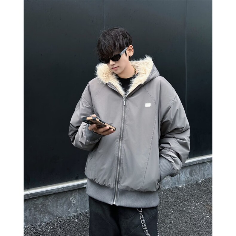 冬季美式复古座山雕棉服外套男女款连帽工装加厚夹克M9089/P130,男装棉衣,星座506