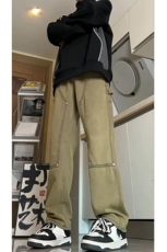 有视频现货伐木工装牛仔裤男宽松直筒GK07-P55-限价68，男装牛仔裤，星座310A-1