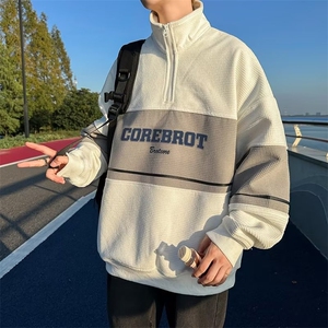 美式高街卫衣立领半拉链polo衫宽松校园风 FT23 P35图片