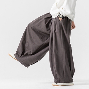春夏大码日系复古阔腿工装裤直筒慵懒风男女长裤潮K267/P70,棕色时装衬衫搭配牛仔裤的穿法图片