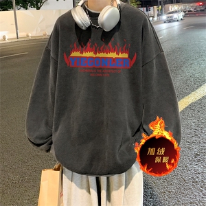 直播品质 500克重磅美式做旧水洗卫衣 SY1386-常规特P45加绒特P55图片