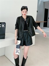 皮衣爆，女装皮衣，时代公主