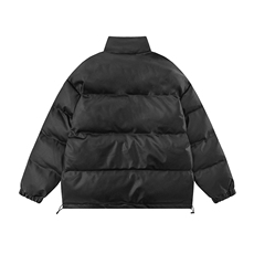 白底23冬季时尚百搭宽松字母印花PU皮棉服外套MY6455P115控158，男装棉衣，电商A268-1